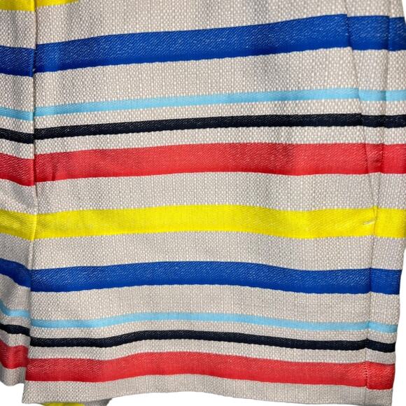J. Crew Women's Jacquard Basketweave Colorful Striped Shorts Size 6 NWT - Picture 13 of 16